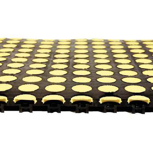 Protiúnavové priemyselné dlaždice s peniazkovým povrchom Vattelez, 50 x 50 cm Protiúnavové priemyselné dlaždice s peniazkovým povrchom Vattelez, 50 x 50 cm