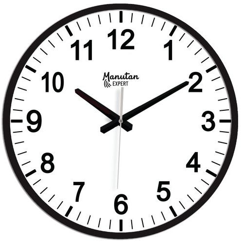 Analógové hodiny Manutan Expert, autonómny quartz, priemer 40 cm Analógové hodiny Manutan Expert, autonómny quartz, priemer 40 cm