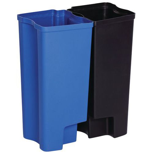 Plastové recyklačné vložky do kontajnera Slim Jim 2x15 l Front Step