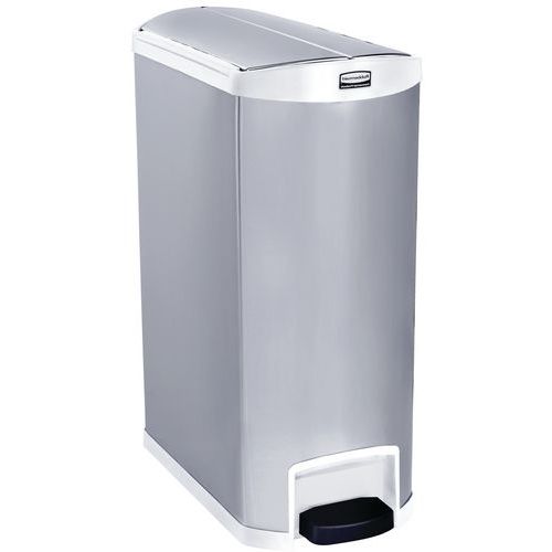 Kontajner Slim Jim Step On End Step 90 l z nehrdzavejúcej ocele – Rubbermaid