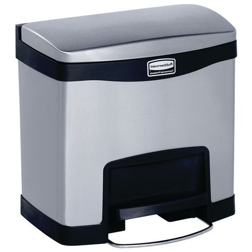 Kontajner Slim Jim Step On End Step 15 l z nehrdzavejúcej ocele – Rubbermaid