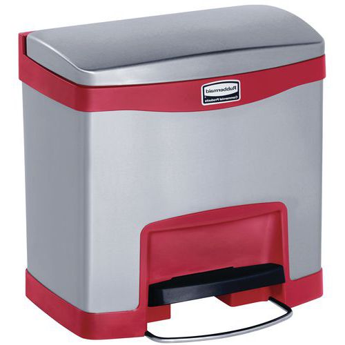 Kontajner Slim Jim Step On End Step 15 l z nehrdzavejúcej ocele – Rubbermaid