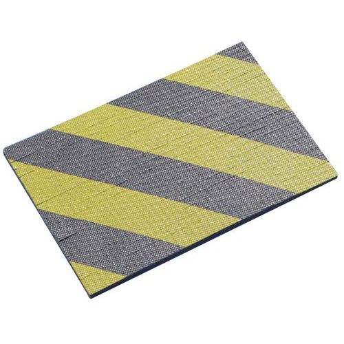 Ochranná podložka Mottez, 30 x 20 x 2,5 cm, čierna/žltá Ochranná podložka Mottez, 30 x 20 x 2,5 cm, čierna/žltá