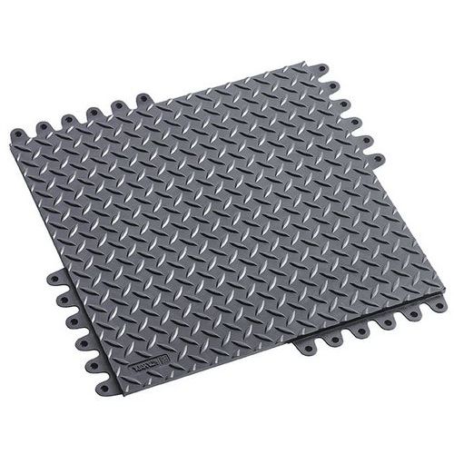 Záťažová podlaha De-Flex, 450 x 450 x19 mm, nitril, čierna Záťažová podlaha De-Flex, 450 x 450 x19 mm, nitril, čierna