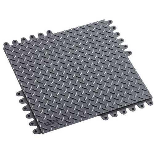 Záťažová podlaha De-Flex, 450 x 450 x19 mm, antistatická ESD, čierna Záťažová podlaha De-Flex, 450 x 450 x19 mm, antistatická ESD, čierna