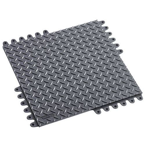 Záťažová podlaha De-Flex, 450 x 450 x19 mm, antistatická ESD, čierna Záťažová podlaha De-Flex, 450 x 450 x19 mm, antistatická ESD, čierna