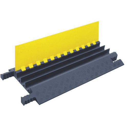 Prechod pre káble Grip Guard®, 3 kanály, čierna/žltá, 46 x 91 x 6 cm