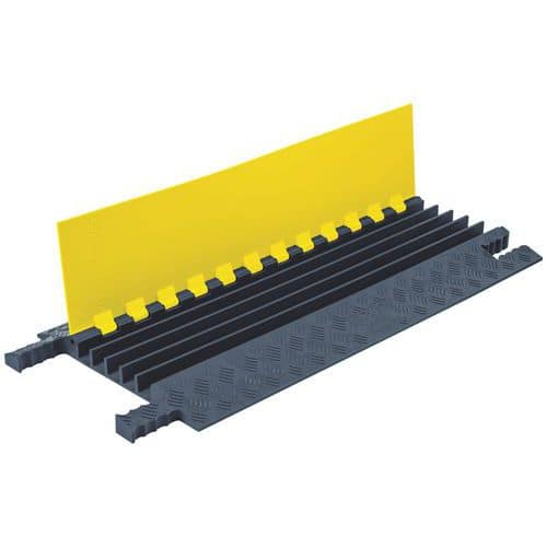 Káblový prechod Grip Guard®, 5 kanálov, žltá/sivá, 42 x 91 x 6 cm