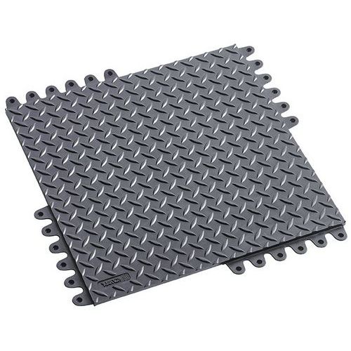 Záťažová podlaha De-Flex, 450 x 450 x19 mm, antistatická ESD, čierna
