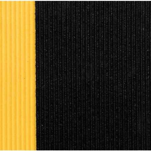 Sof-Tred™ protiúnavové priemyselné rohože s drážkovaným povrchom, čierno-žlté, šírka 122 cm