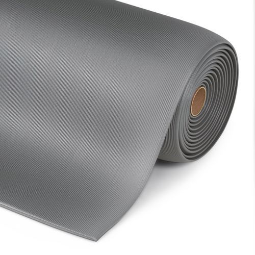 Sof-Tred™ protiúnavové priemyselné rohože s drážkovaným povrchom, sivé, šírka 122 cm