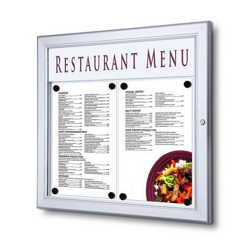 Magnetické vitríny Menu, jednokrídlové