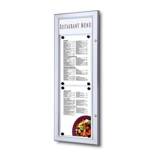 Magnetické vitríny Menu, jednokrídlové