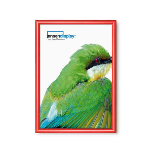 Rámy na plagáty P25, ostré rohy, červené