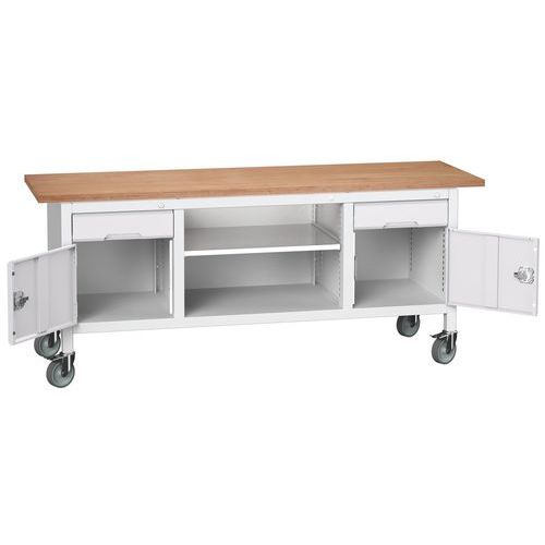 Mobilné dielenské stoly Bott Verso Storage, multiplex, šírka 200 cm