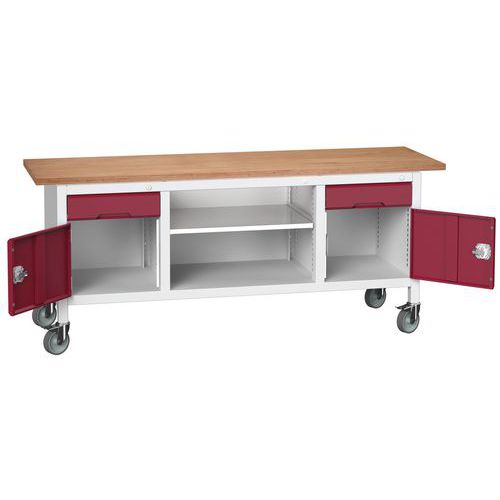 Mobilné dielenské stoly Bott Verso Storage, multiplex, šírka 200 cm