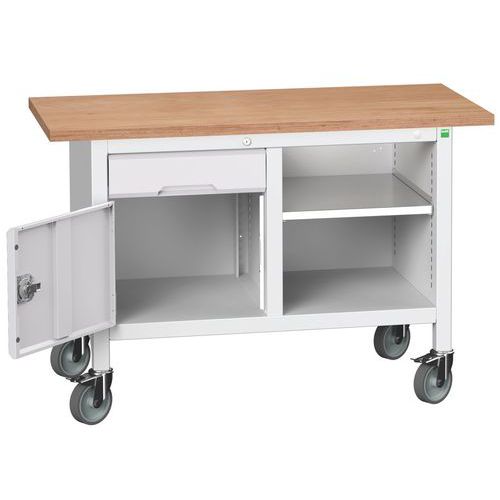 Mobilné dielenské stoly Bott Verso Storage, multiplex, šírka 125 cm