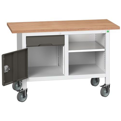 Mobilné dielenské stoly Bott Verso Storage, multiplex, šírka 125 cm