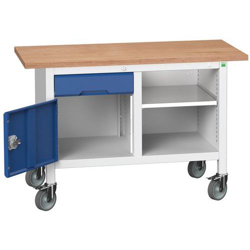 Mobilné dielenské stoly Bott Verso Storage, multiplex, šírka 125 cm