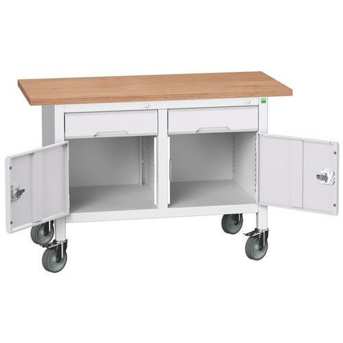 Mobilné dielenské stoly Bott Verso Storage, multiplex, šírka 125 cm