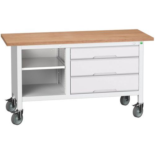 Mobilné dielenské stoly Bott Verso Storage, multiplex, šírka 150 cm