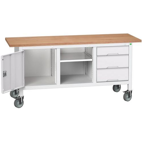 Mobilné dielenské stoly Bott Verso Storage, multiplex, šírka 175 cm