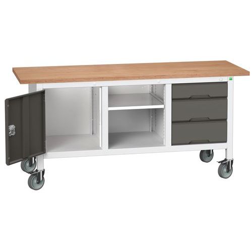 Mobilné dielenské stoly Bott Verso Storage, multiplex, šírka 175 cm
