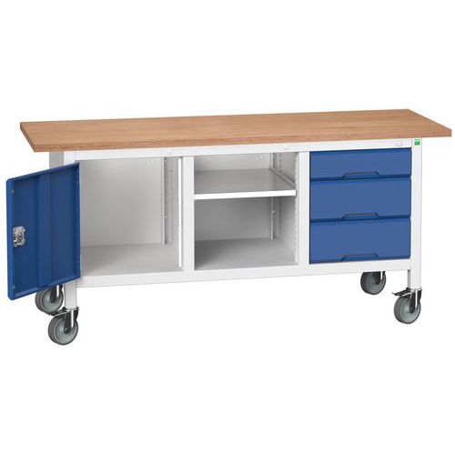 Mobilné dielenské stoly Bott Verso Storage, multiplex, šírka 175 cm