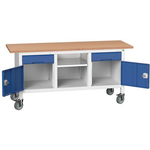 Mobilné dielenské stoly Bott Verso Storage, multiplex, šírka 175 cm