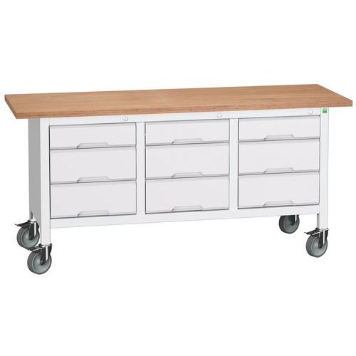 Mobilné dielenské stoly Bott Verso Storage, multiplex, šírka 175 cm