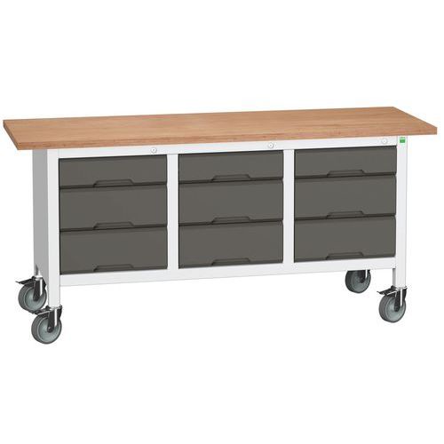 Mobilné dielenské stoly Bott Verso Storage, multiplex, šírka 175 cm
