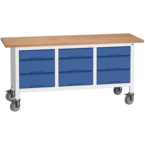 Mobilné dielenské stoly Bott Verso Storage, multiplex, šírka 175 cm