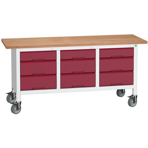Mobilné dielenské stoly Bott Verso Storage, multiplex, šírka 175 cm