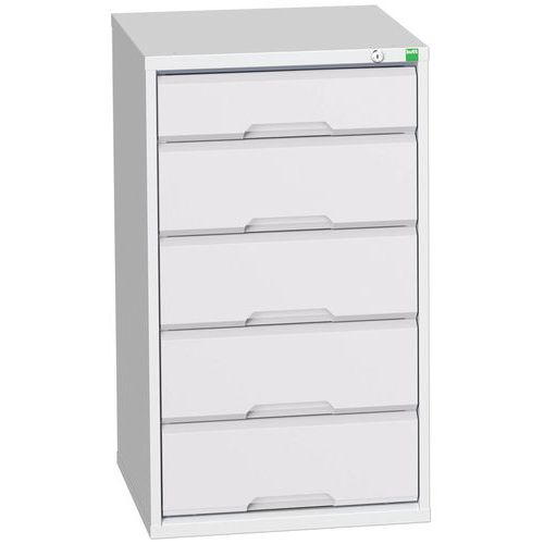Dielenské zásuvkové skrine Bott Verso, výška 90 cm, 5 zásuviek
