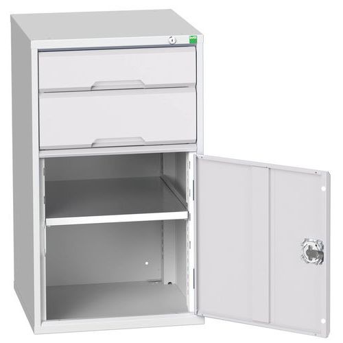 Dielenské zásuvkové skrine Bott Verso, výška 90 cm, 2 zásuvky, 1 skrinka