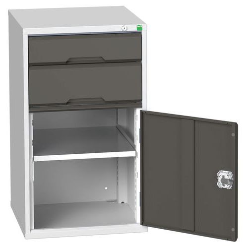 Dielenské zásuvkové skrine Bott Verso, výška 90 cm, 2 zásuvky, 1 skrinka