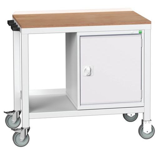 Mobilné dielenské stoly Bott Verso Weld so skrinkou, šírka 100 cm, multiplex/oceľ