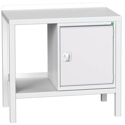 Dielenské stoly Bott Verso Weld so skrinkou, šírka 100 a 150 cm, multiplex/oceľ