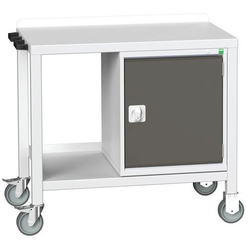 Mobilné dielenské stoly Bott Verso Weld so skrinkou, šírka 100 cm, multiplex/oceľ