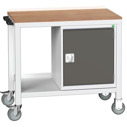 Mobilné dielenské stoly Bott Verso Weld so skrinkou, šírka 100 cm, multiplex/oceľ