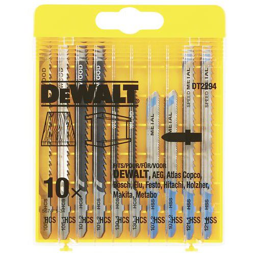 Súprava 10 pílových listov Dewalt