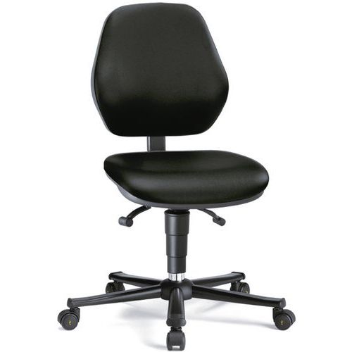 Pracovné antistatické ESD stoličky Bimos Basic 9151E, 9155 a 9158EE s klzákmi