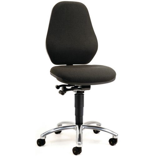 Pracovné antistatické ESD stoličky Bimos Basic 9151E, 9155 a 9158EE s klzákmi