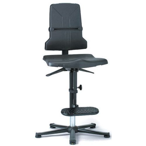 Rámy pre pracovné antistatické ESD stoličky Bimos Sintec 9811E s nožnou opierkou, klzáky