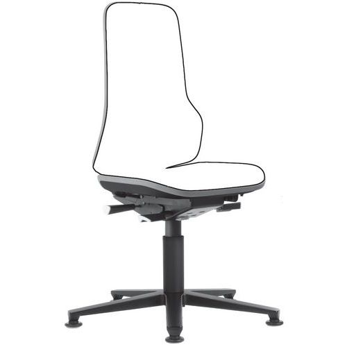 Rámy pracovných antistatických ESD stoličiek Neon Bimos 9560E, klzáky