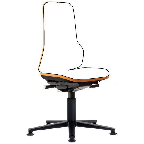 Rámy pracovných antistatických ESD stoličiek Neon Bimos 9560E, klzáky