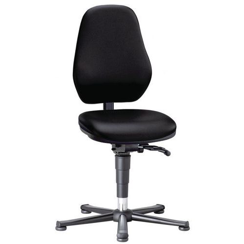 Pracovné laboratórne stoličky Bimos Basic 9130, 9132 a 9135 s klzákmi, bez podnožky
