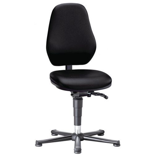 Pracovné laboratórne stoličky Bimos Basic 9130, 9132 a 9135 s klzákmi, bez podnožky