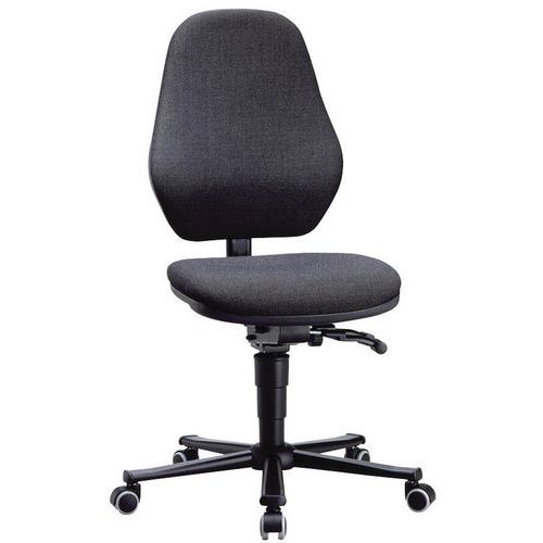 Pracovné laboratórne stoličky Bimos Basic 9133, 9134 a 9138 s kolieskami, bez podnožky, čierna