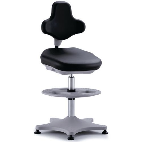 Dielenská stolička Bimos Labster 9101 s podnožkou, klzáky